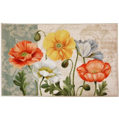 Brumlow Mills Pastel Poppies Floral Area Rug, 1'8" x 2'10"