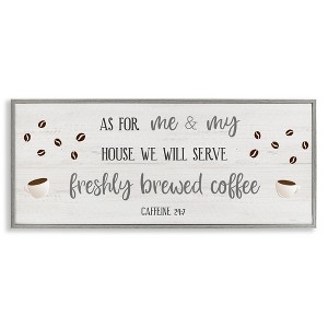 Stupell Industries Fresh Coffee 24:7 Caffeine Proverbs, 24" x 10" - 1 of 4