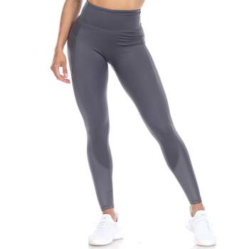 Women's High-waist Reflective Piping Fitness Leggings Black Large - White  Mark : Target