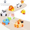 Cartoon Animals Friction Push And Go Toy Cars Play Set (Set of 8) Panda, Cat, Elephant, Dog, Lion, Tiger and Sheep - 4 of 4