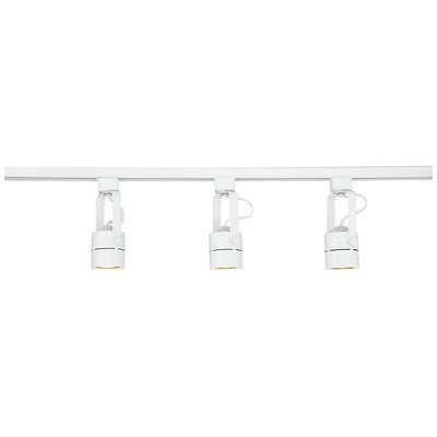 Layna White Metal 3-Head LED Track Light Fixture