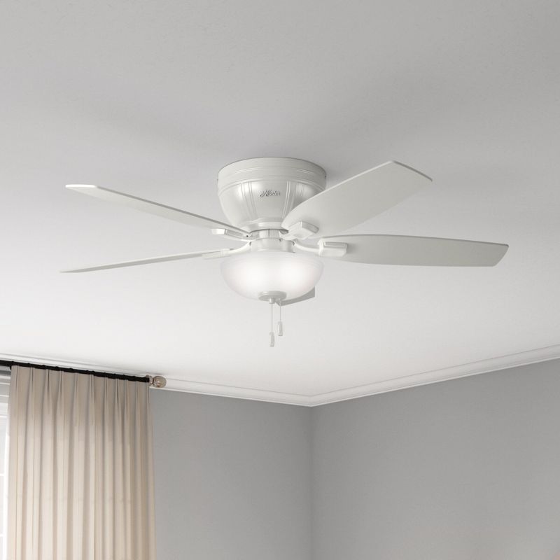 52" LED Kenbridge Low Profile Ceiling Fan (Includes Light Bulb) - Hunter, 5 of 17