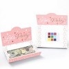 Big Dot of Happiness Pink Rose Gold Birthday - Happy Birthday Party Money And Gift Card Holders - Set of 8 - 2 of 4