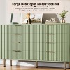 Fluted 8-Drawer Double Dresser, Modern Wide Storage Chest with Deep Drawers & Spacious Top, Wooden Organizer for Bedroom, Living Room, Hallway - 4 of 4