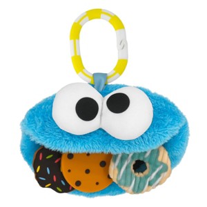 Sesame Street Cookie Monster 8" Inch Soft Activity Teether Toy - 1 of 4