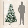 6ft Unlit Snow-Dusted Full Fir Artificial Christmas Tree with Realistic Branches, 61 Pine Cones and 800 Tips - 3 of 4