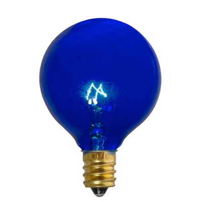 Northlight Pack of 25 Incandescent G50 Blue Christmas Replacement Bulbs