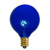 Northlight Transparent Incandescent G50 Globe Christmas Replacement Bulbs - Blue - Pack of 25 - 2 of 2
