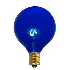 Northlight Pack of 25 Incandescent G50 Blue Christmas Replacement Bulbs - 1 of 2