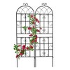 2 Pack Garden Trellis, 71"x19.7" Metal Plant Trellis, Wire Lattice Panel For Climbing Plants, Outdoor Rustproof Trellis Wall Decor For Plants Flowe - 2 of 4