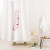 Deny Designs April Lane Art Fancy Bow Monogram Shower Curtain - 2 of 3