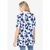 Woman Within Women's Plus Size Elbow-Sleeve Polo Tunic - 3 of 4