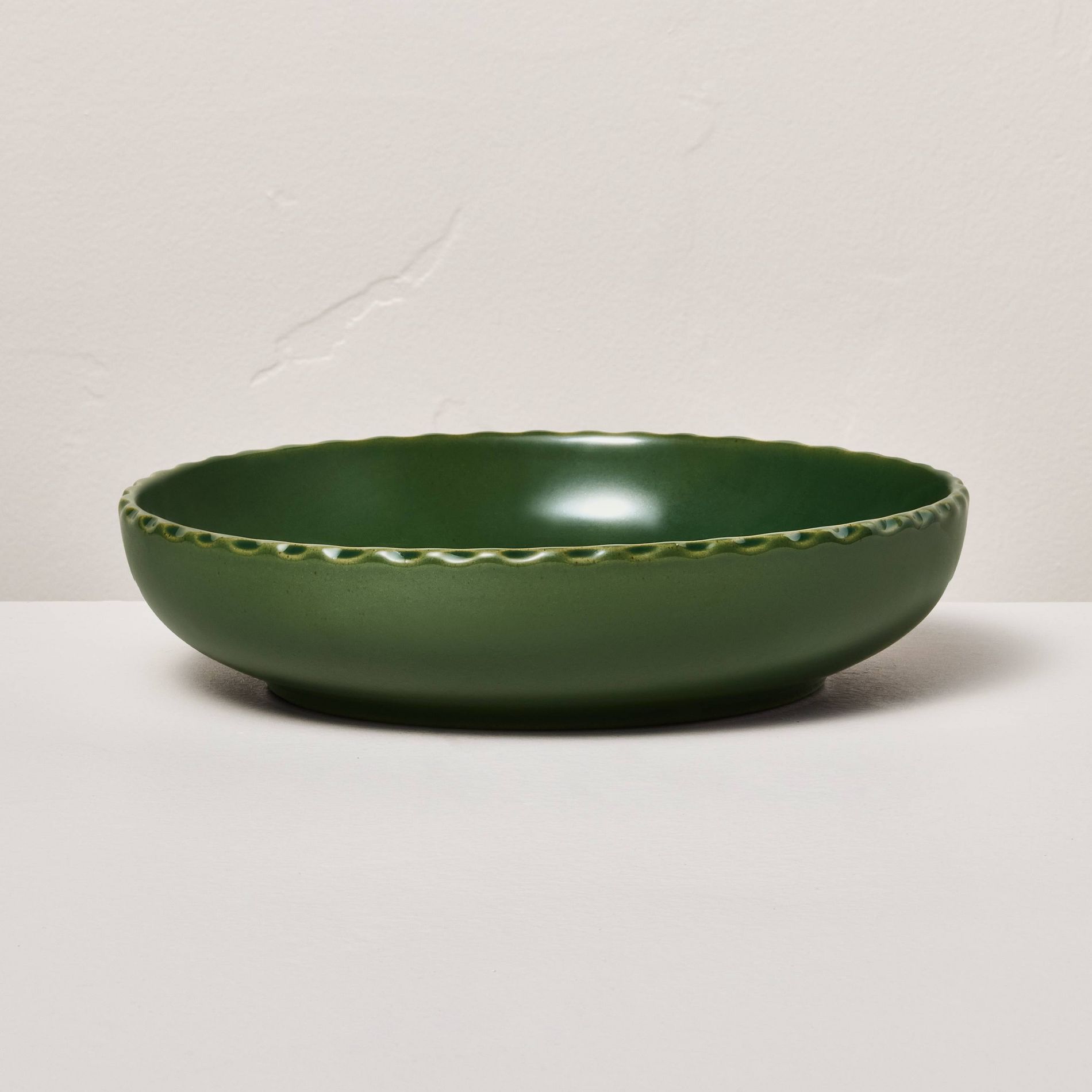26 fl oz Pinched Edge Stoneware Grain Bowl - Hearth & Hand™ with Magnolia