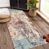 Indoor Soft Modern Abstract Area Rugs Machine Washable Low Pile Non Slip Foldable Carpet for Living Room Bedroom Easy Care Room Decor - 3 of 4