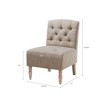 NicBex Polyester Accent Chair,Upholstered Living Room Chairs with Button Tufted Backrest,Modern Armless Chair,Accent Chairs for Living Room - 3 of 4
