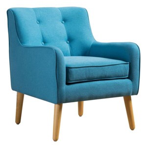 Felicity Mid Century Arm Chair Teal - Christopher Knight Home, Blue