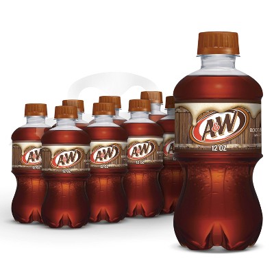 A&W Root Beer Soda - 8pk/12 fl oz Bottles