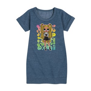 - LOL Surprise! - Rainbow ALT Girl Graphic Short Sleeve Fleece Dress - 1 of 4
