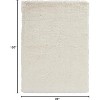 HomeStock Pastel Shaggy White 8x10, Shag, HandTufted - 3 of 4