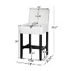 2pcs Leather and Wooden Counter Heighe Barstools for living room-Christopher Knight Home - 3 of 4
