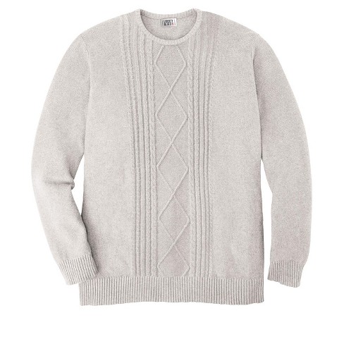 Men's big and hot sale tall cable knit sweater