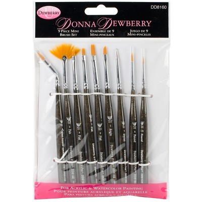 Donna Dewberry Mini Brush Set-9/Pkg