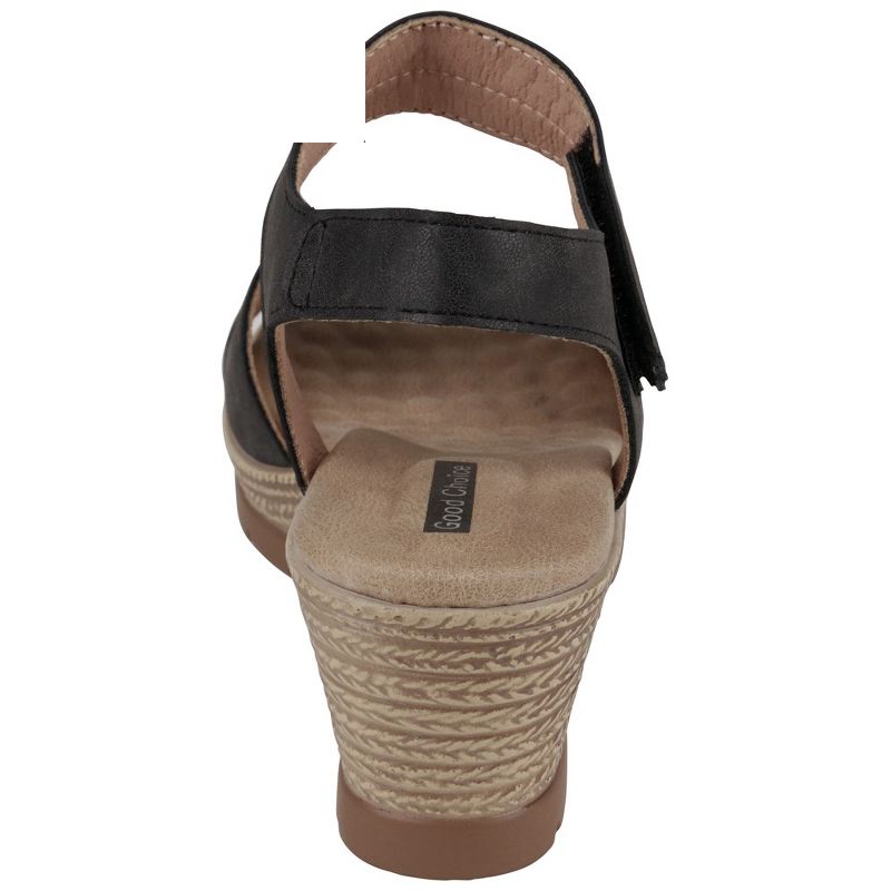 GC Shoes Jorda Embellished Velcro Comfort Slingback Wedge Sandals, 3 of 6