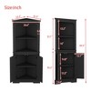 Bella Depot 69.3''H Tall Corner Cabinet with Doors for living room, bathroom,Dining Room or Kitchen - 3 of 4
