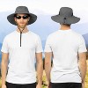 SUN CUBE Wide Brim Sun Hat Adults, Fishing Hats Sun UV Protection, Hiking Bucket Hat Safari Beach Boonie, UPF 50+ - 3 of 4