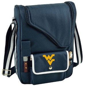 NCAA West Virginia Mountaineers Soft Sided Wine Cooler Set - 1 of 4