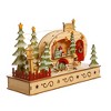 Kurt Adler 7-Inch  Battery-Operated Wooden Light Up Camping Scene - 2 of 4