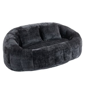 Vynxaria Bean Bag Sofa - Durable High Back Lounger for Indoor & Outdoor Comfort - 1 of 4
