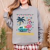 Simply Sage Market Ugly Sweater Flamingo Garment Dyed Sweatshirt - 2 of 4