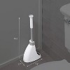 Stainless Steel Toilet Brush with Caddy - Durable, Rust-Resistant Construction and Modern White Finish for a Stylish Bathroom - 2 of 4