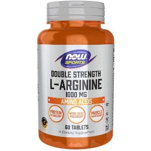 Double Strength L-Arginine 1000 mg by Now Foods  -  60 Tablet - 1 of 3