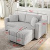 CAVINAS Soft Modular Sectional Sofa, Modern & Plush Sectional Couches -Living Room Furniture Loveseat Sofa for Bedroom, Living Room - 2 of 4