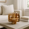 Marble Knot Sculpture for Shelf Accents, Room Styling, Office Design - Modern Statues Living Room Decor or Coffee Table Display, Home Décor - 2 of 4