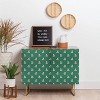 Maritza Lisa Retro Pink Leaf Pattern Credenza - Deny Designs - 2 of 2