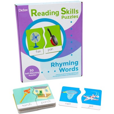 Didax Basic Skills Puzzles: Rhyming Words, Grades 1 to 3
