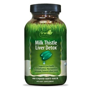 Irwin Naturals Magnesium Milk Thistle and Turmeric Multivitamin Softgels - 60ct - 1 of 2