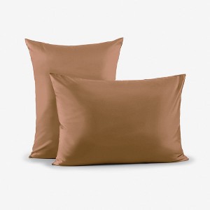 Linen Classique Premium Sateen Cotton 320TC Wrinkle Resistant Envelope Pillowcase – (2 Pack) - 1 of 4
