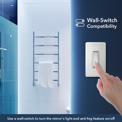 Nora 53'' Frameless Anti-Fog LED Bathroom Vanity Mirror with Smart Touch