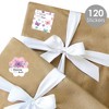 Big Dot of Happiness Beautiful Butterfly Assorted Floral Baby Shower or Birthday Party Gift Tag Labels To and From Stickers 12 Sheets 120 Stickers - 2 of 4