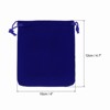 Unique Bargains Velvet Wedding Favor Party Small Jewelry Drawstrings Pouches Gift Bags - 2 of 4