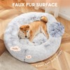 Kumasinova Round Dog Bed,Pet Bed with Non-Slip Bottom,Dog Beds with Donut Design,Washable Dog Bed for Small/Medium Dogs&Indoor Cats,Dog Furniture - 3 of 4