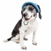 Pet Life Sea Spot Sun UV Protectant Adjustable Fashion Mesh Brimmed Dog Hat Cap, LG, Black - 3 of 3