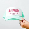 Simply Sage Market S.W.Smiley Loved Mama Smiley Face Foam Trucker Hat - Adult - White Seafoam - 2 of 3