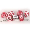Floral Home 17" Red and White Peppermint Spray - Christmas Décor - 6-Piece - 3 of 4