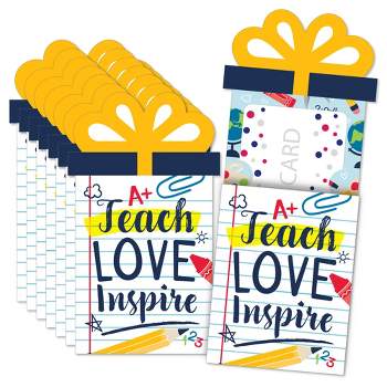Big Dot Of Happiness Thank You Teachers - Teacher Appreciation Money And Gift  Card Sleeves - Nifty Gifty Card Holders - Set Of 8 : Target