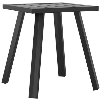 vidaXL Patio Table, Anthracite 13.4"x13.4"x15" Steel